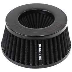 3" INVERTED TAPERED FILTER 5.25-6 O.D, 2.55" HIGH BLACK