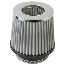 4" I.D CLAMP ON POD FILTER S/SELEMENT, CHROME INVERTE 5" LON