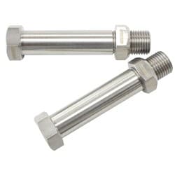 SS 2-3/8" THRU FRAME with 2xM10 x 1.0 female threa