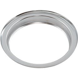 6-3/8" AIR CLEANER BASE ONLY 5-1/8" FLANGE FLAT BASE CHROME Aeroflow - AF 2851-0600