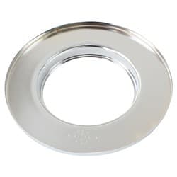 9" AIR CLEANER BASE ONLY FLAT BASE CHROME, 5-1/8" ID