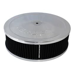 9" X 2-3/4" AIR CLEANER ASSY5-1/8" NECK, CHROME, COTTON