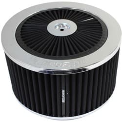 9" X 5" FULL FLOW AIR CLEANERASSEMBLY 5-1/8" CHROME COTTON