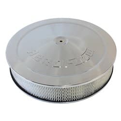 14" X 3" AIR CLEANER ASSY 5-1/8" DROPBASE CHROME, PAPER