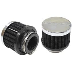 1" UNIV CLAMP ON FILTER 2" O.D,1-1/2" H,CHROME TOP