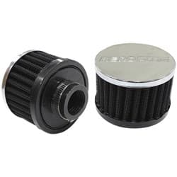 1" UNIV CLAMP ON FILTER 3" O.D,2-1/4" H,CHROME TOP