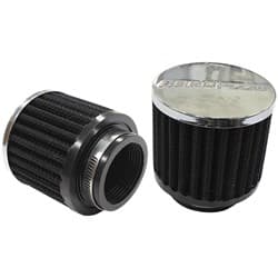 1-3/4" UNIV CLAMP ON FILTER 3" O.D,2-1/2" H,CHROME TOP