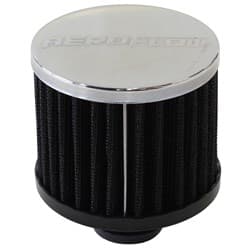 1-1/4" PUSH IN BREATHER FILTER3" O.D,2-1/2" H,CHROME TOP
