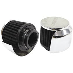 1-1/2" BREATHER FILTER WITH WITH 3" O.D,2-1/2"H,CHROME TOP