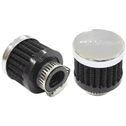 9/16" UNIV CLAMP ON FILTER 1-3/8" O.D,1-1/8" H,CHROME TOP