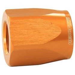 HOSE END SOCKET ALLOY -10AN GOLD SUIT BRAIDED HOSE