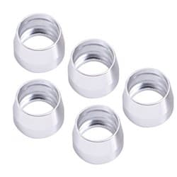TEFLON SS OLIVE INSERT -4AN SUIT TEFLON HOSE END -4AN 5PK