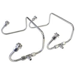 DUAL INLET FUEL LINE KIT SUIT 4150 HOLLEY CARB S/STEEL