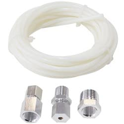 12-FT NYLON TUBING 1/8" DIA INCLUDES FITTINGS