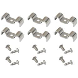 DUAL HARDLINE CLAMPS 1 X 5/16"AND 1 X 3/8" *DUAL SIZES* 6pk