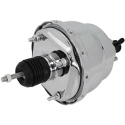 GM BRAKE BOOSTER 7" CHROME DUAL DIAPHRAM