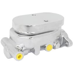 BRAKE MASTER CYLINDER 1" BORE CAST ALUMINIUM CHROME SMOOTH