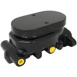 BRAKE MASTER CYLINDER 1" BORE CAST ALUMINIUM BLACK SMOOTH