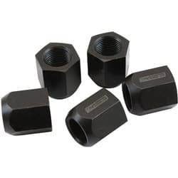 5/8"-18 ACORN SHORT OPEN WHEEL NUTS BLACK (5 PACK) NHRAAPPROVED - AF 3012-2000