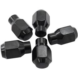 M12 X 1.50mm CONICAL ET CLOSEDWHEEL NUTS BLACK (5)