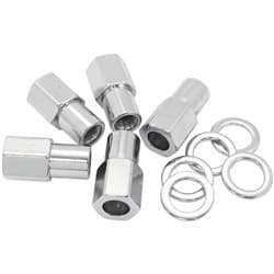 0.750 SHANK OPEN NUTS 7/16 CHROME 7/16-20" WHEEL (5)