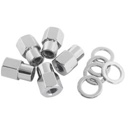 0.550 SHANK OPEN NUTS M14x1.50CHROME M14 x 1.50mm WHEEL (5)