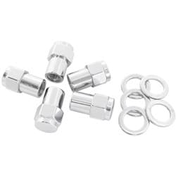 0.550 SHANK CLOSED NUTS M12 x 1.25mm CHROME WHEEL (5)