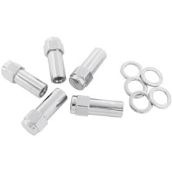 1.38 SHANK CLOSED NUTS M12x1.2CHROME M12 x 1.25mm WHEEL (5)