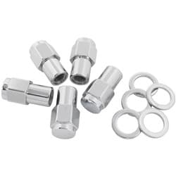 0.750 SHANK CLOSED NUTS M14 x 1.50mm CHROME WHEEL (5)