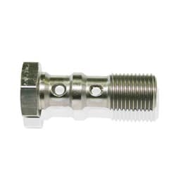 DOUBLE BANJO BOLT M10 x 1.00MMSTAINLESS 30MM LONG