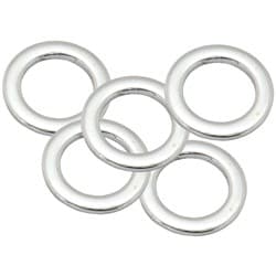 STANDARD WHEEL NUT WASHER CHROM 1.060 OD 0.695 ID 5 PACK