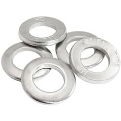 LARGE WHEEL NUT WASHER WELD CHROM 1.250 OD 0.695 ID 5 PACK