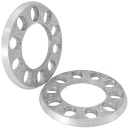 SLIP ON WHEEL SPACERS 7/16" 11mm PAIR ALLOY 5x 4.5"-5" BC
