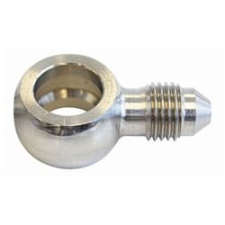 -4AN STRAIGHT MALE BANJO 7/16"STAINLESS STEEL