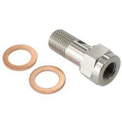 BANJO BOLT M12 X 1.25MM SS304 25MM LONG WITH 1/8" PORT
