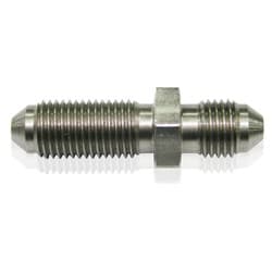 SSTEEL -3AN BULKHEAD STRAIGHT STAINLESS NUT SEPERATE