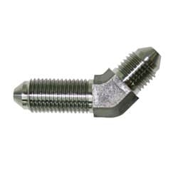 STAINLESS -4AN BULKHEAD 45DEG STAINLESS NUT SEPERATE