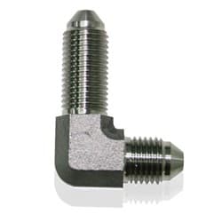 STAINLESS -4AN BULKHEAD 90DEG STAINLESS NUT SEPERATE