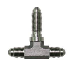 STAINLESS -3AN BULKHEAD TEE STAINLESS NUT SEPERATE