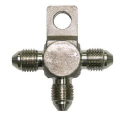 STAINLESS -3AN TEE WITH MOUNT STAINLESS WITH MOUNT HOLE