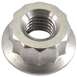 M6x1.00mm TITANIUM NUT 12 POINT SINGLE M6 x 1.00