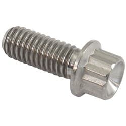 M6x1.00 TITANIUM BOLT 15mm UHL12 POINT SINGLE M6 x 1.00mm