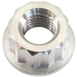 M8x1.25mm TITANIUM NUT 12 POINT SINGLE M8 x 1.25