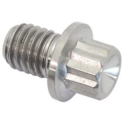 M8x1.25 TITANIUM BOLT 10mm UHL12 POINT SINGLE M8 x 1.25mm