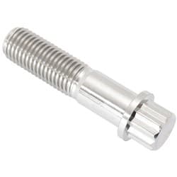 M10x1.25 TITANIUM BOLT 40mmUHL12 POINT SINGLE M10 x 1.25mm