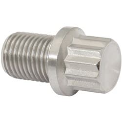M12x1.25 TITANIUM BOLT 15mmUHL12 POINT SINGLE M12 x 1.25mm