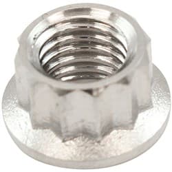 1/4" UNF TITANIUM NUT 12 POINT SINGLE 1/4"-28