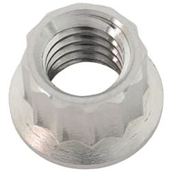 5/16" UNC TITANIUM NUT 12 POINT SINGLE 5/16-18"