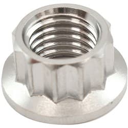 3/8" UNC TITANIUM NUT 12 POINT SINGLE 3/8-16"