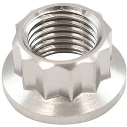 3/8" UNF TITANIUM NUT 12 POINT SINGLE 3/8"-24